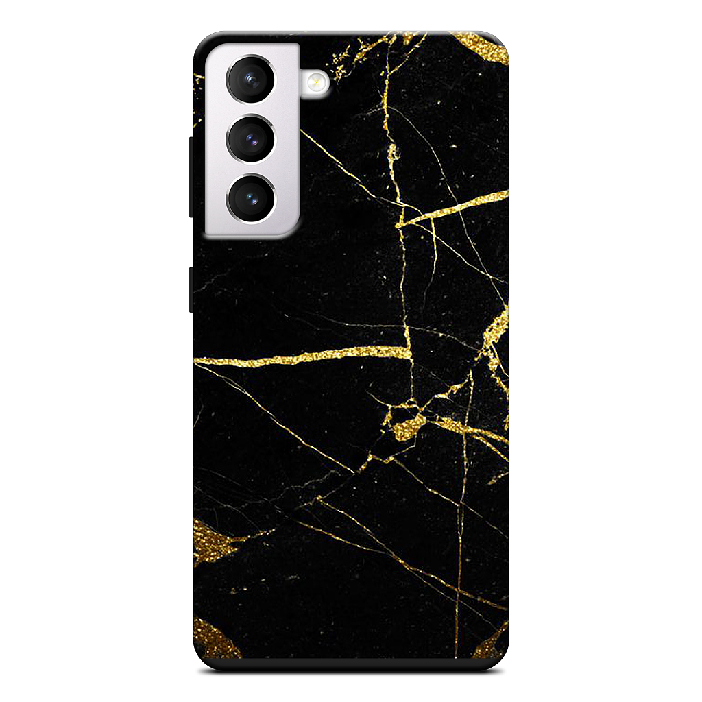 Black and Gold Marble Samsung Case
