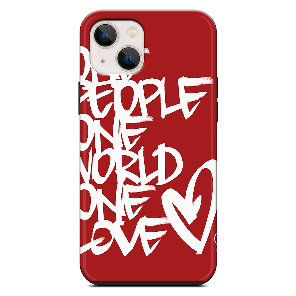 One People, One World, One Love iPhone Case