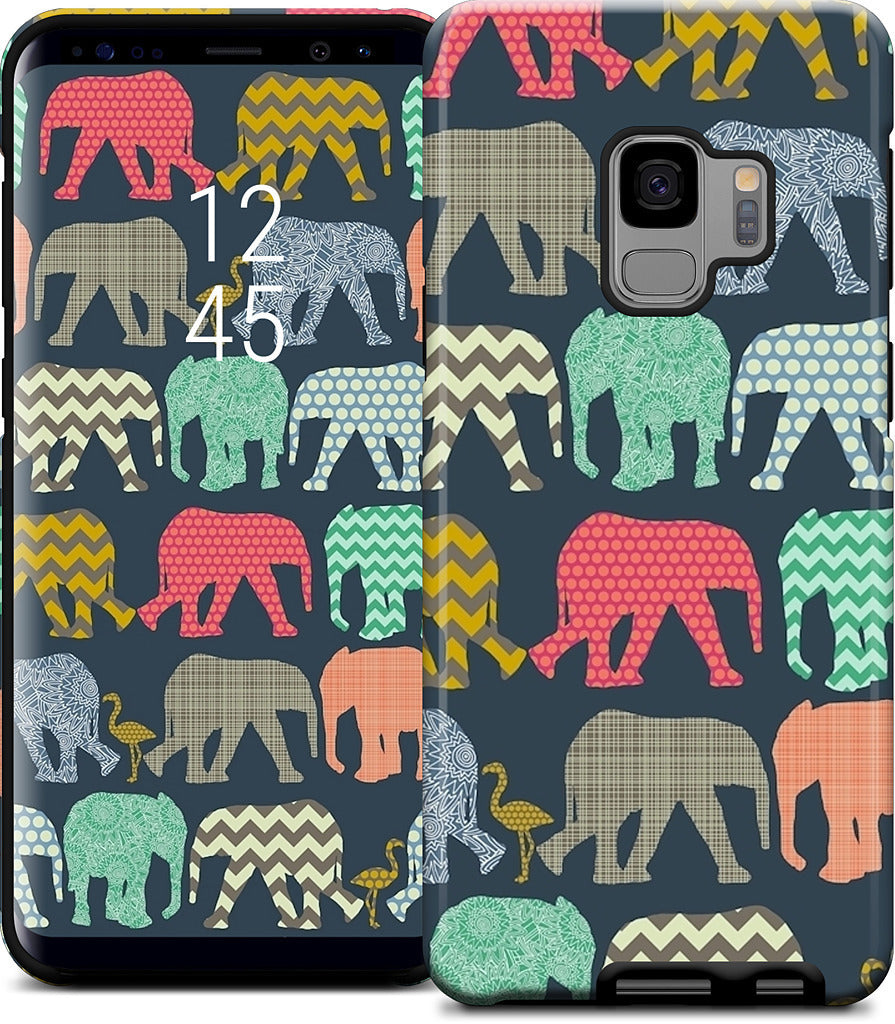 baby elephants and flamingos Samsung Case