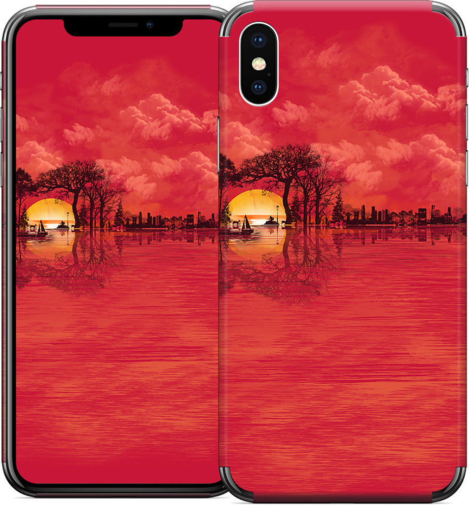 Musical Sunset iPhone Skin
