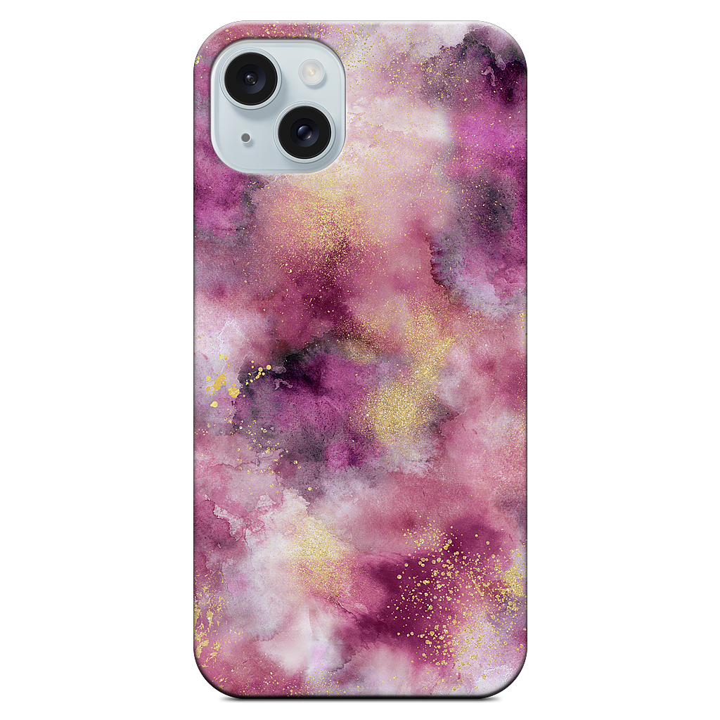 Watercolor Marble Pink Gold iPhone Case