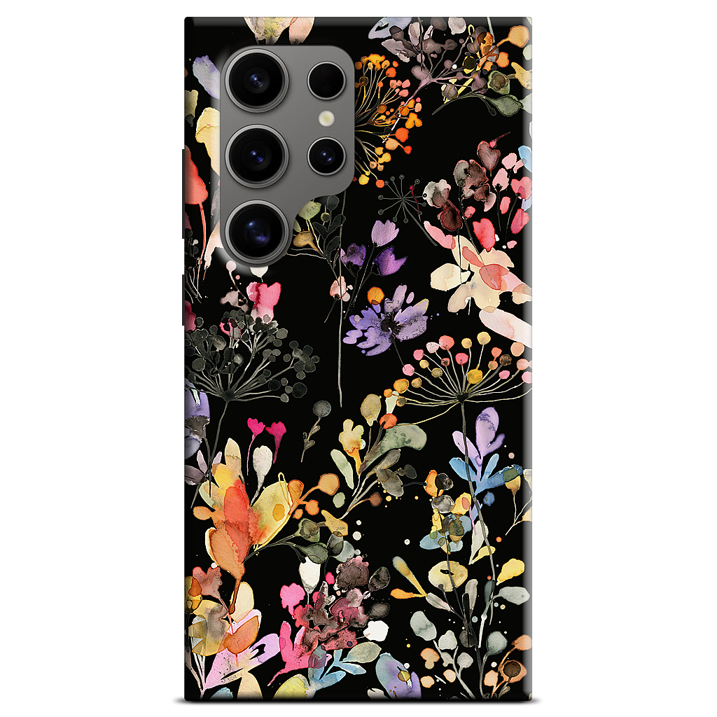 Wild Grasses (Black) Samsung Case
