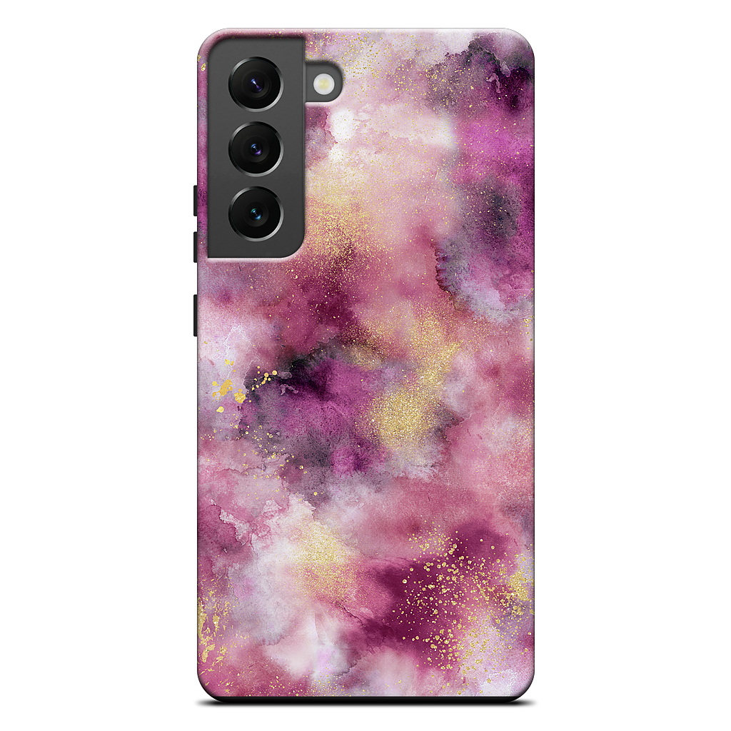 Watercolor Marble Pink Gold Samsung Case