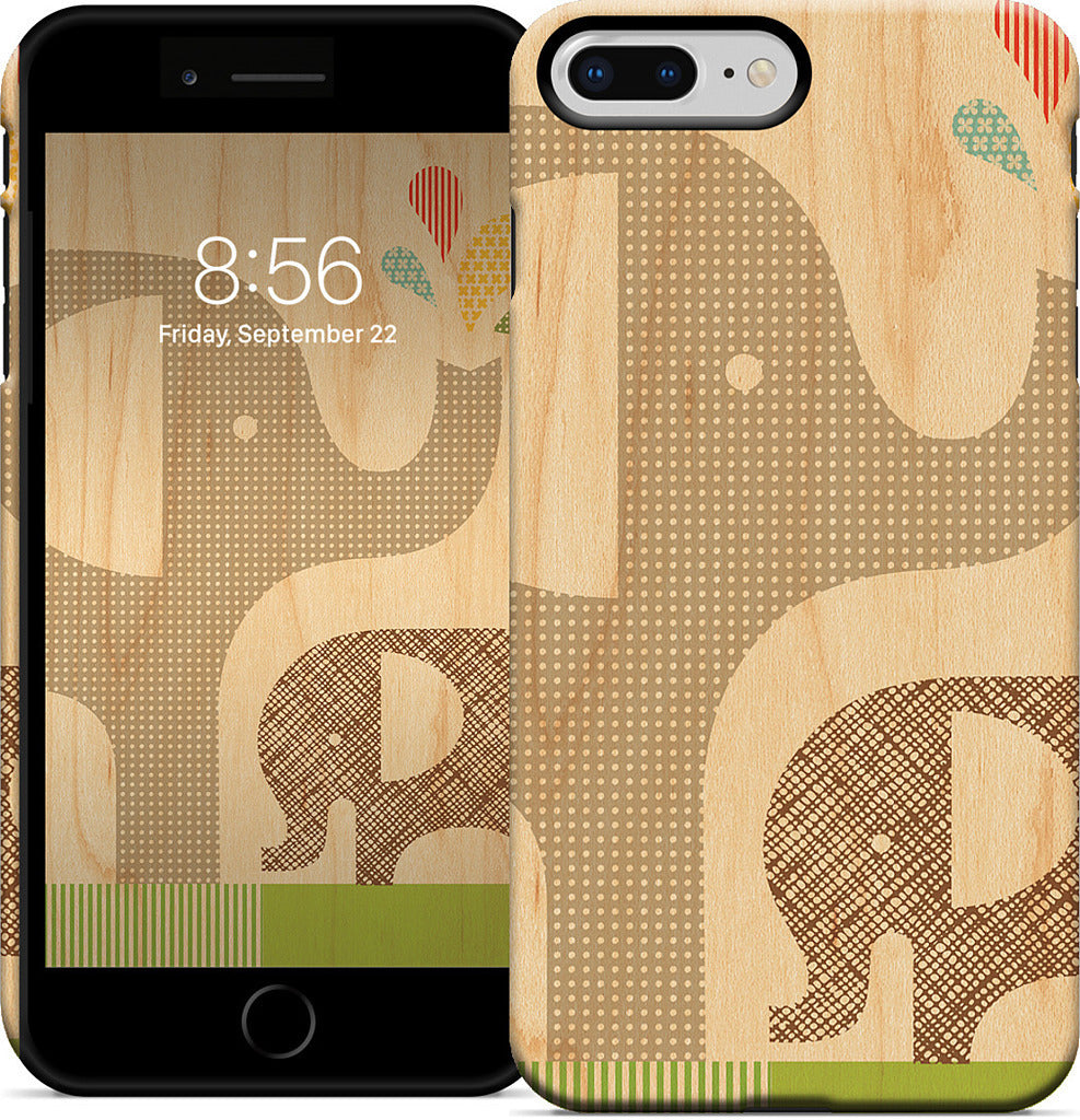 Elephant with Calf iPhone Case