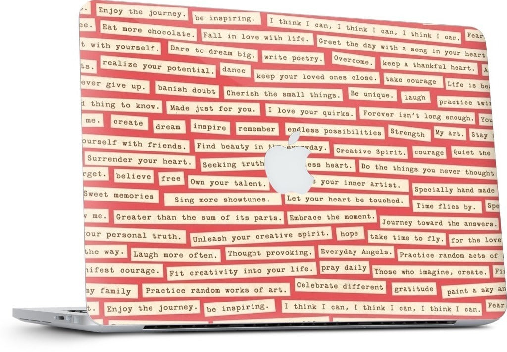 Happy Thoughts MacBook Skin