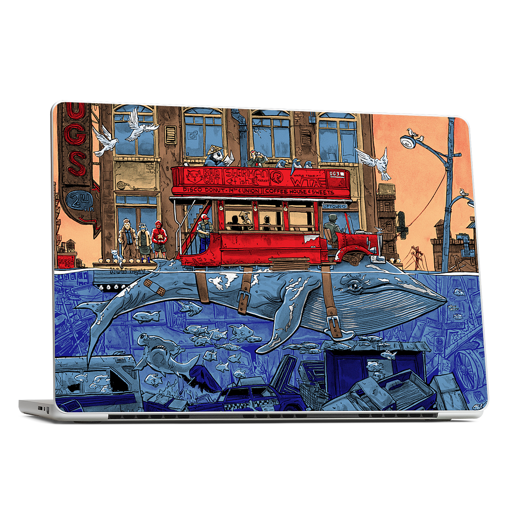 Northbound Whale MacBook Skin
