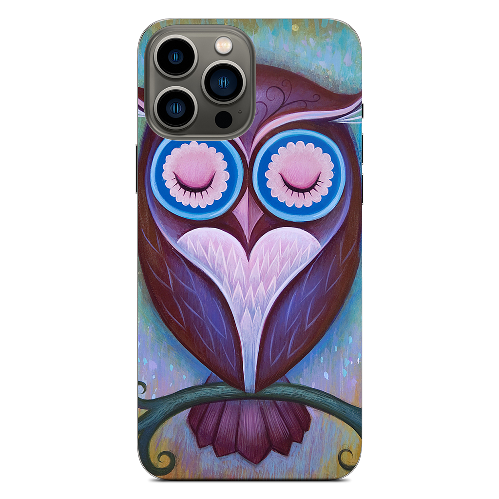 Sleepy Owl iPhone Skin