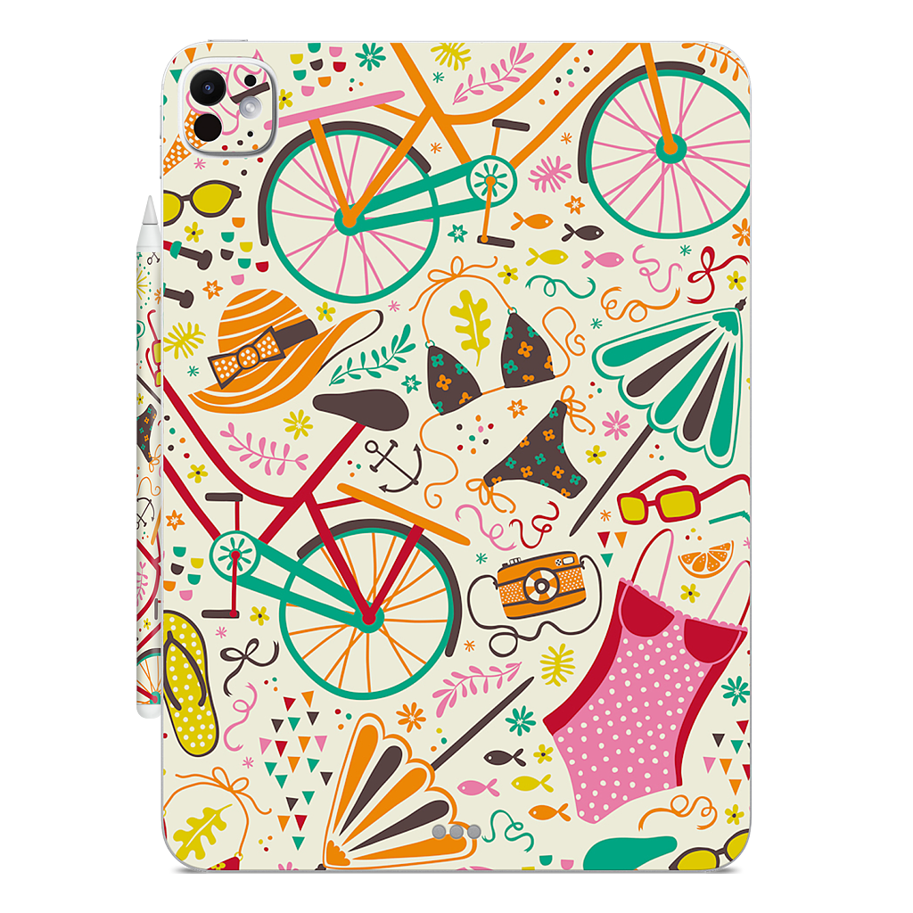 Seaside Cycle iPad Skin