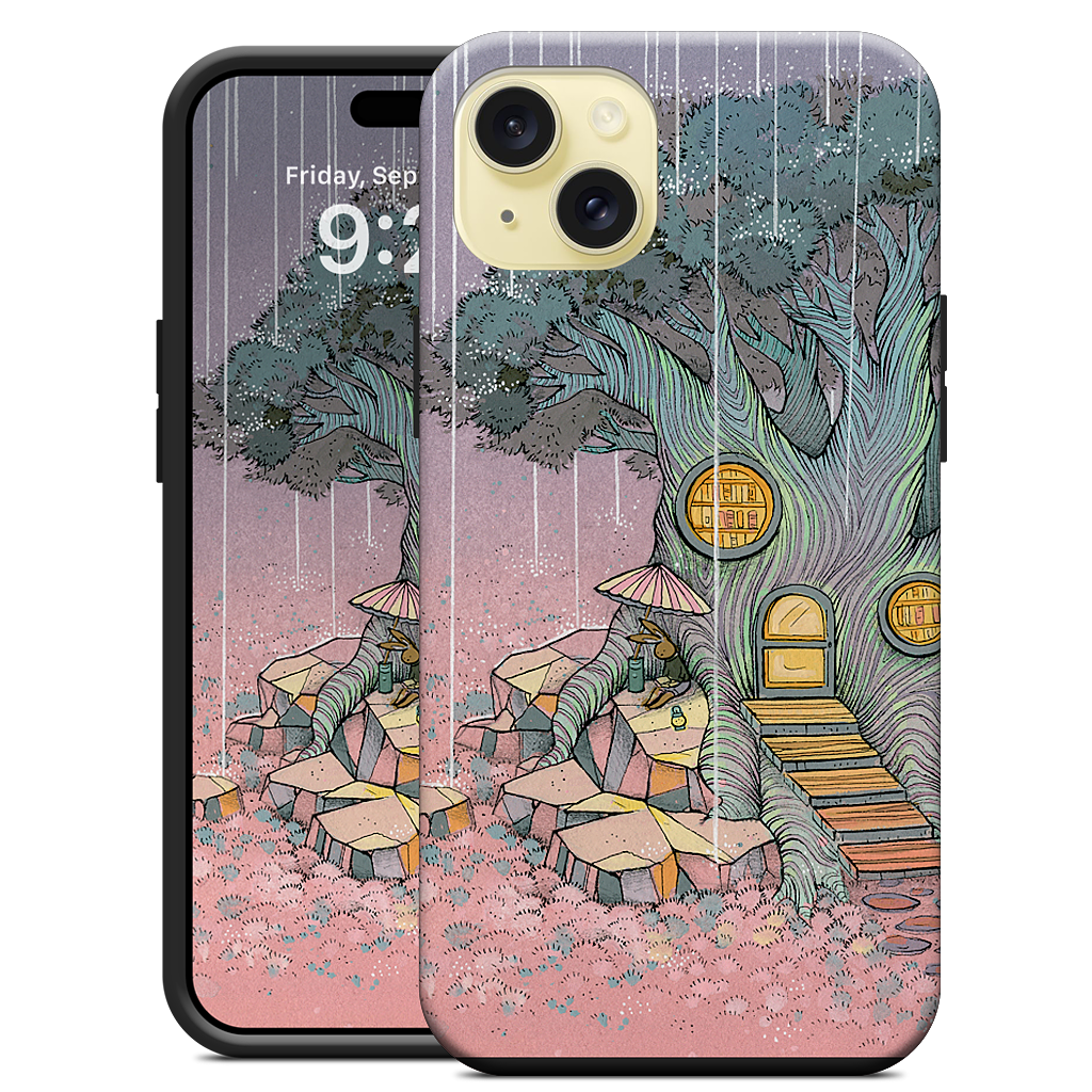 Rainy Day In The Library iPhone Case