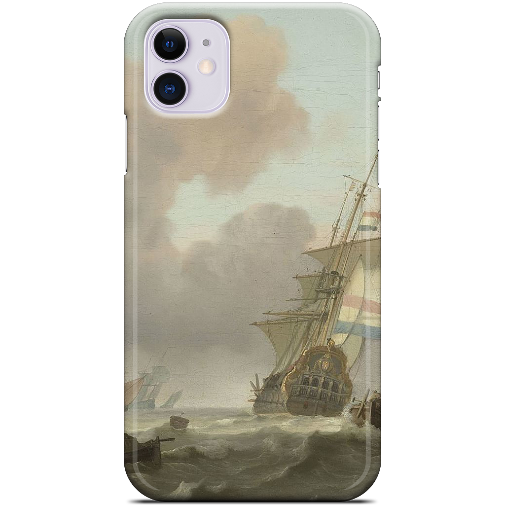 Ships in Choppy Sea iPhone Case