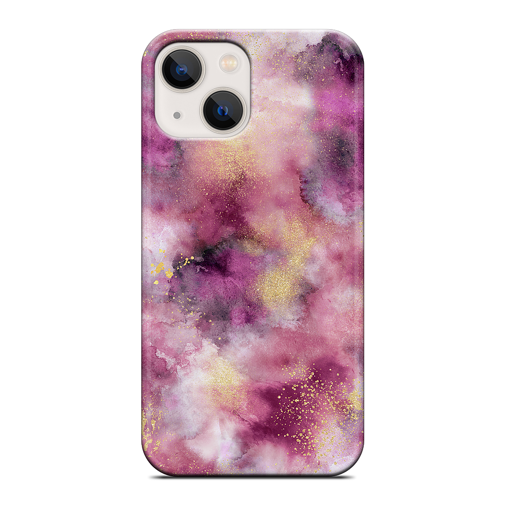Watercolor Marble Pink Gold iPhone Case