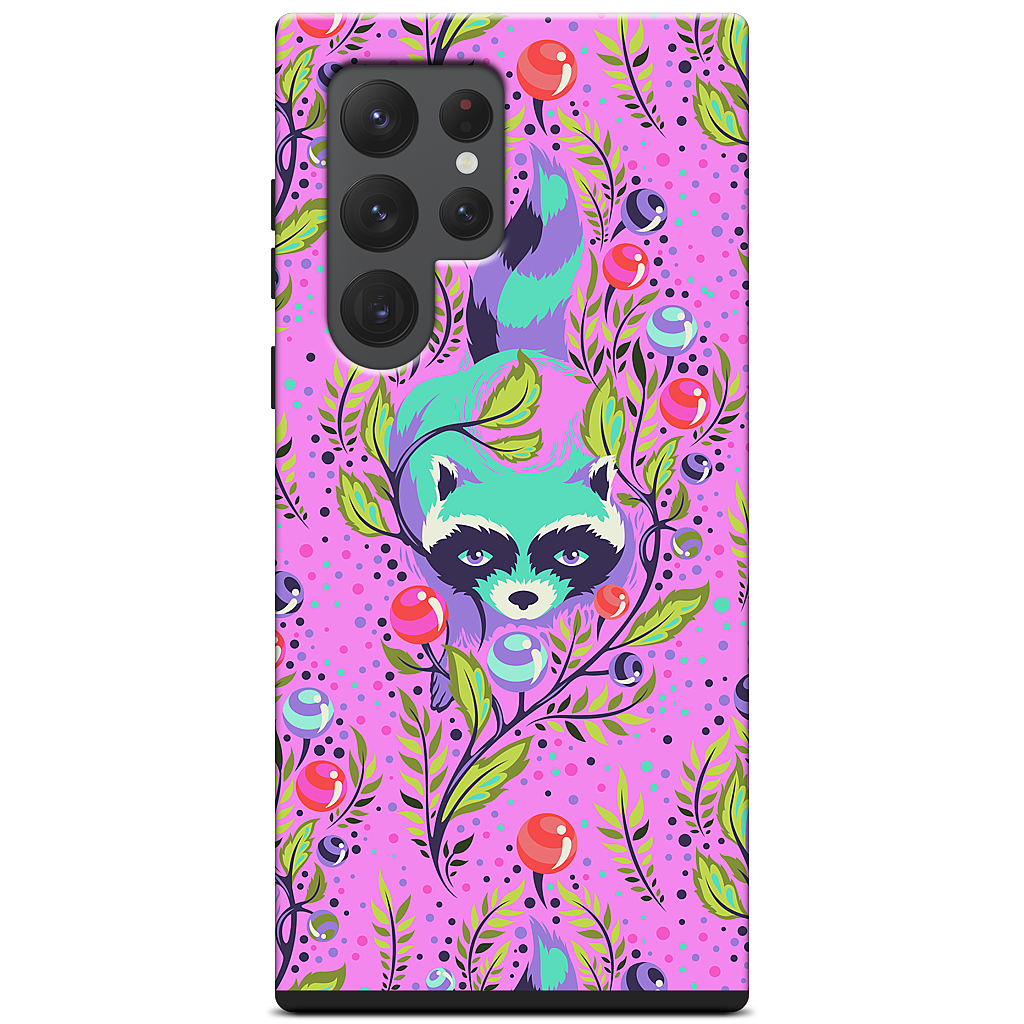 Raccoon Fuchsia Samsung Case