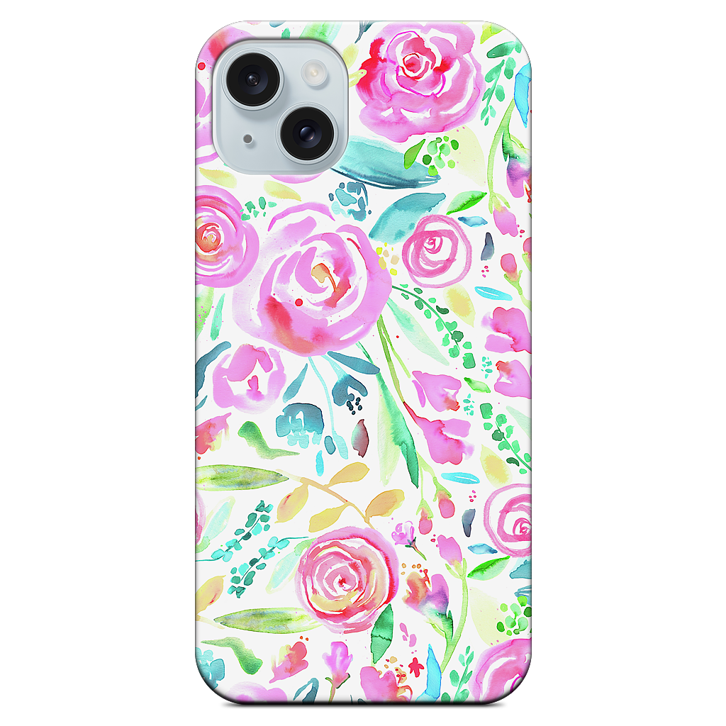 Sweet Floral Roses Pastel Bouquet iPhone Case