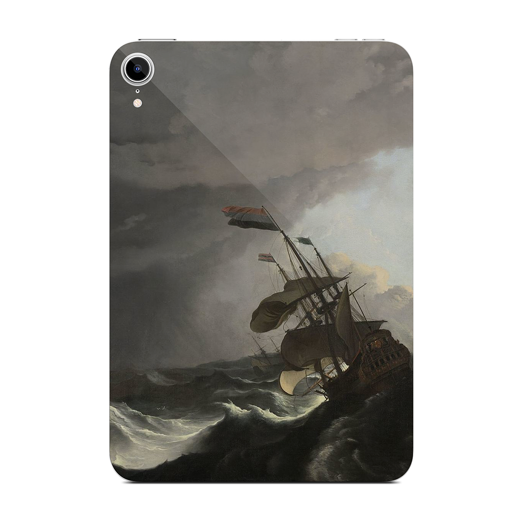 Warships During a Storm iPad Skin