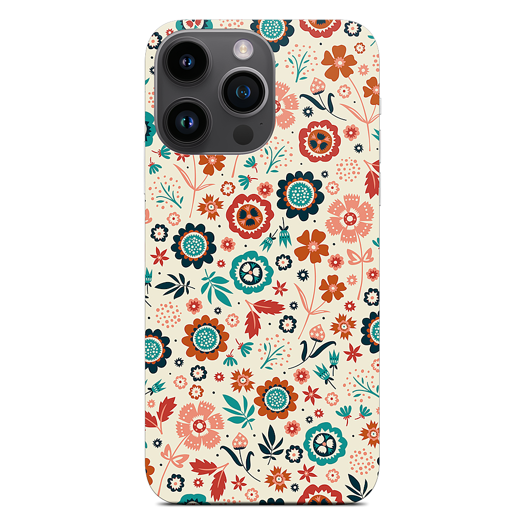 Folk Flowers iPhone Skin