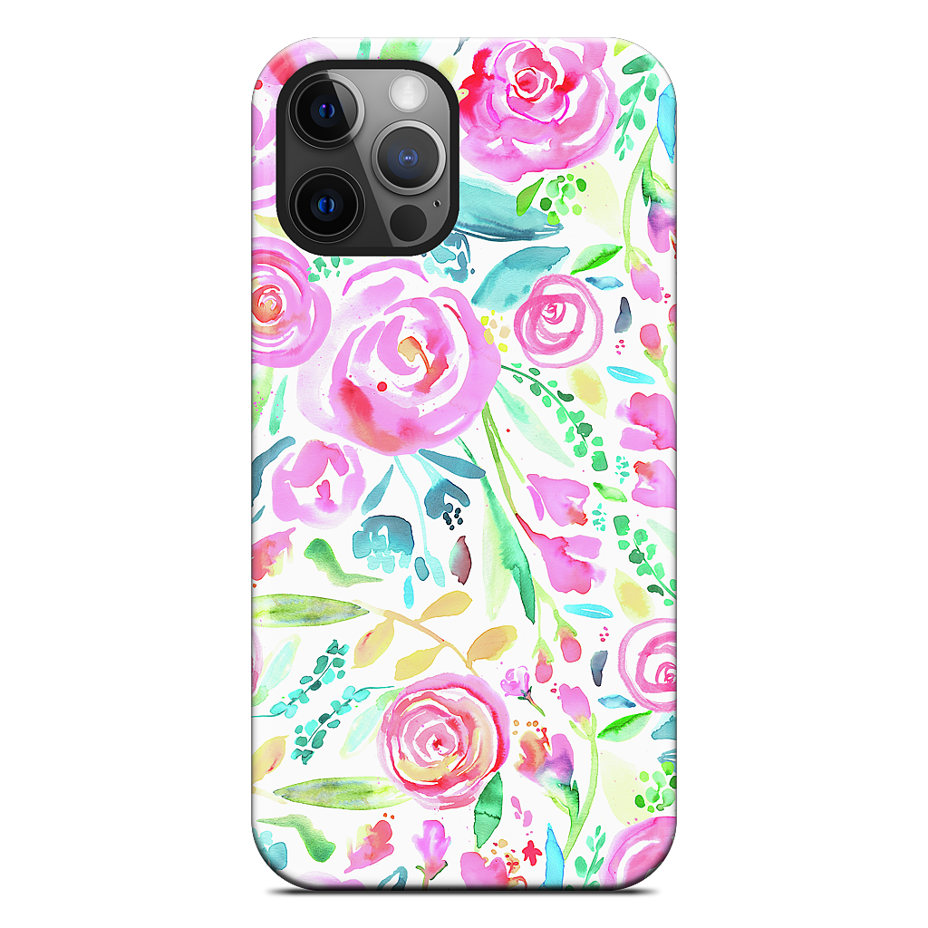 Sweet Floral Roses Pastel Bouquet iPhone Case
