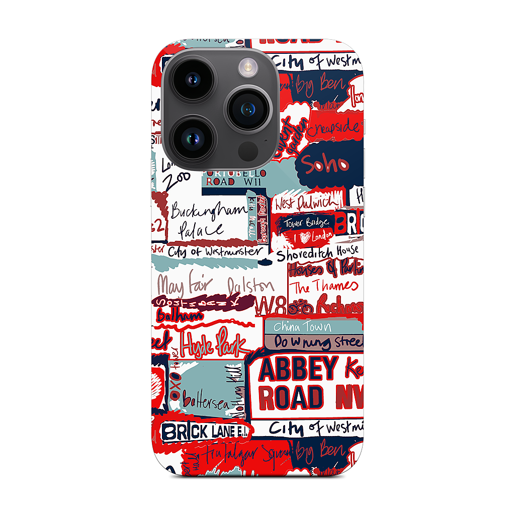 London Words iPhone Skin