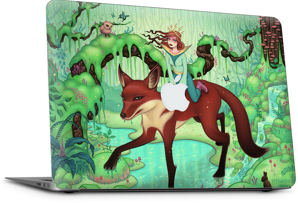 The Fox's Respite MacBook Skin