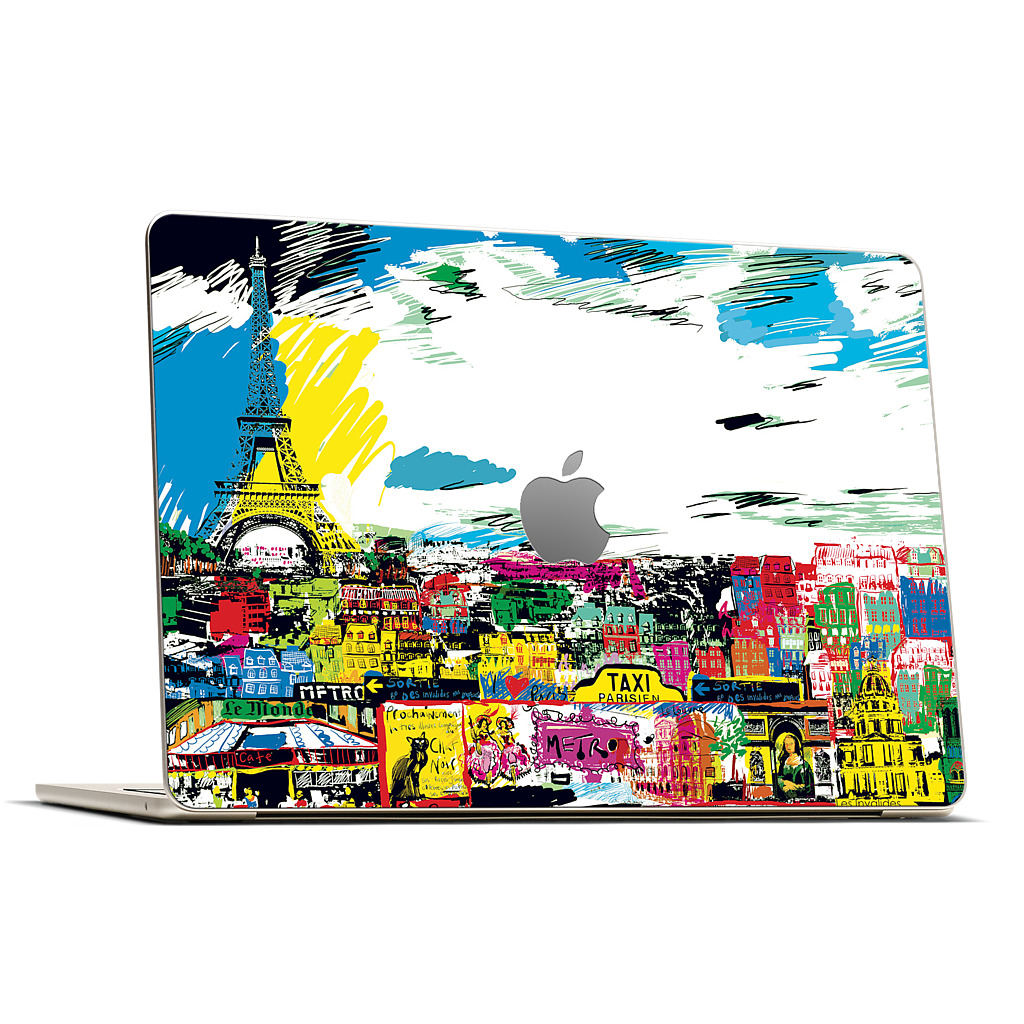 Paris Skyline MacBook Skin