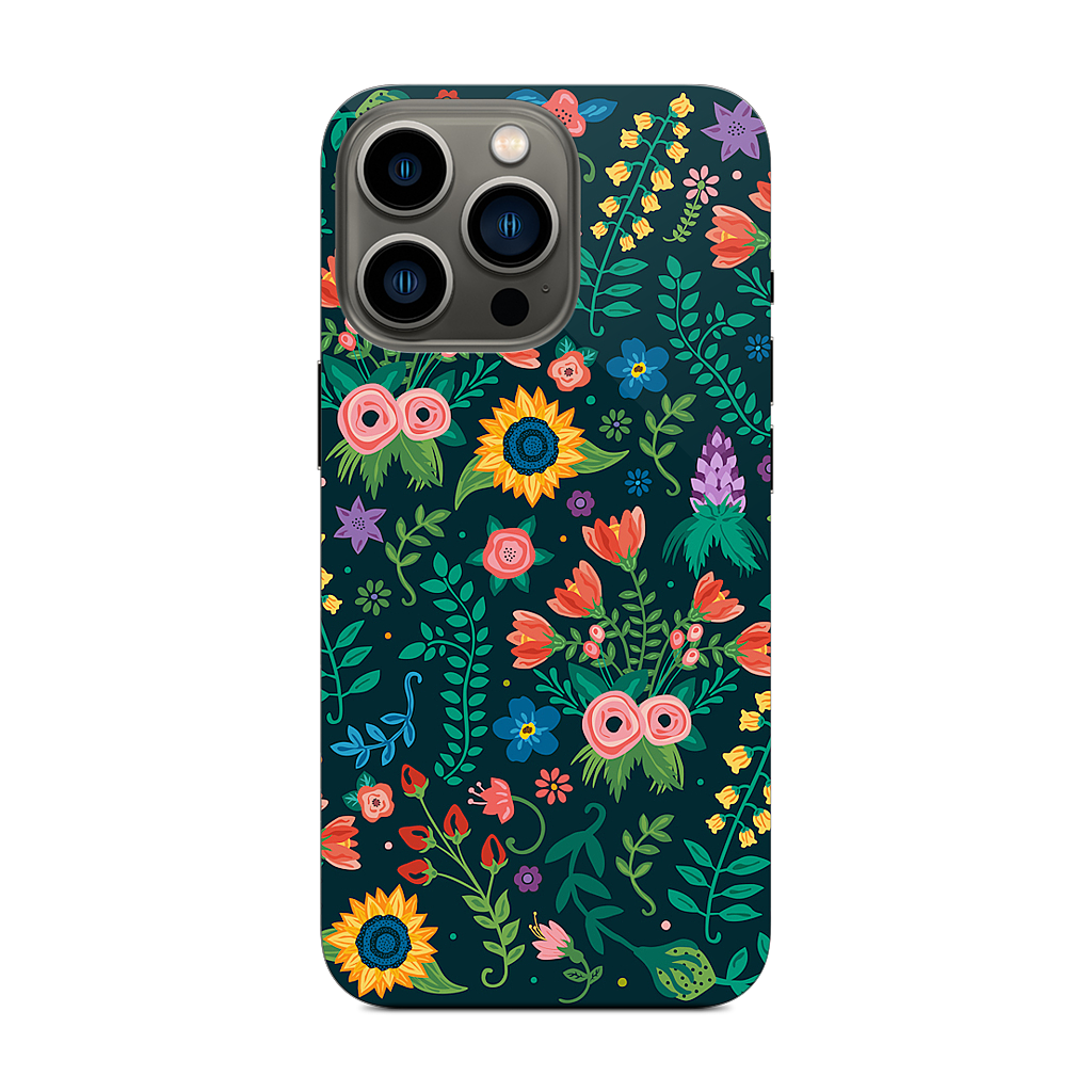 Floral Heart iPhone Skin