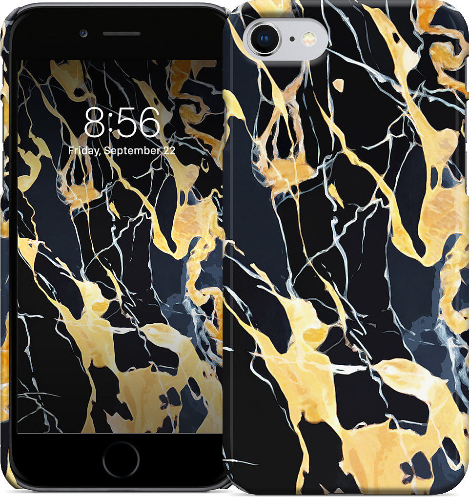 Black Marble iPhone Case