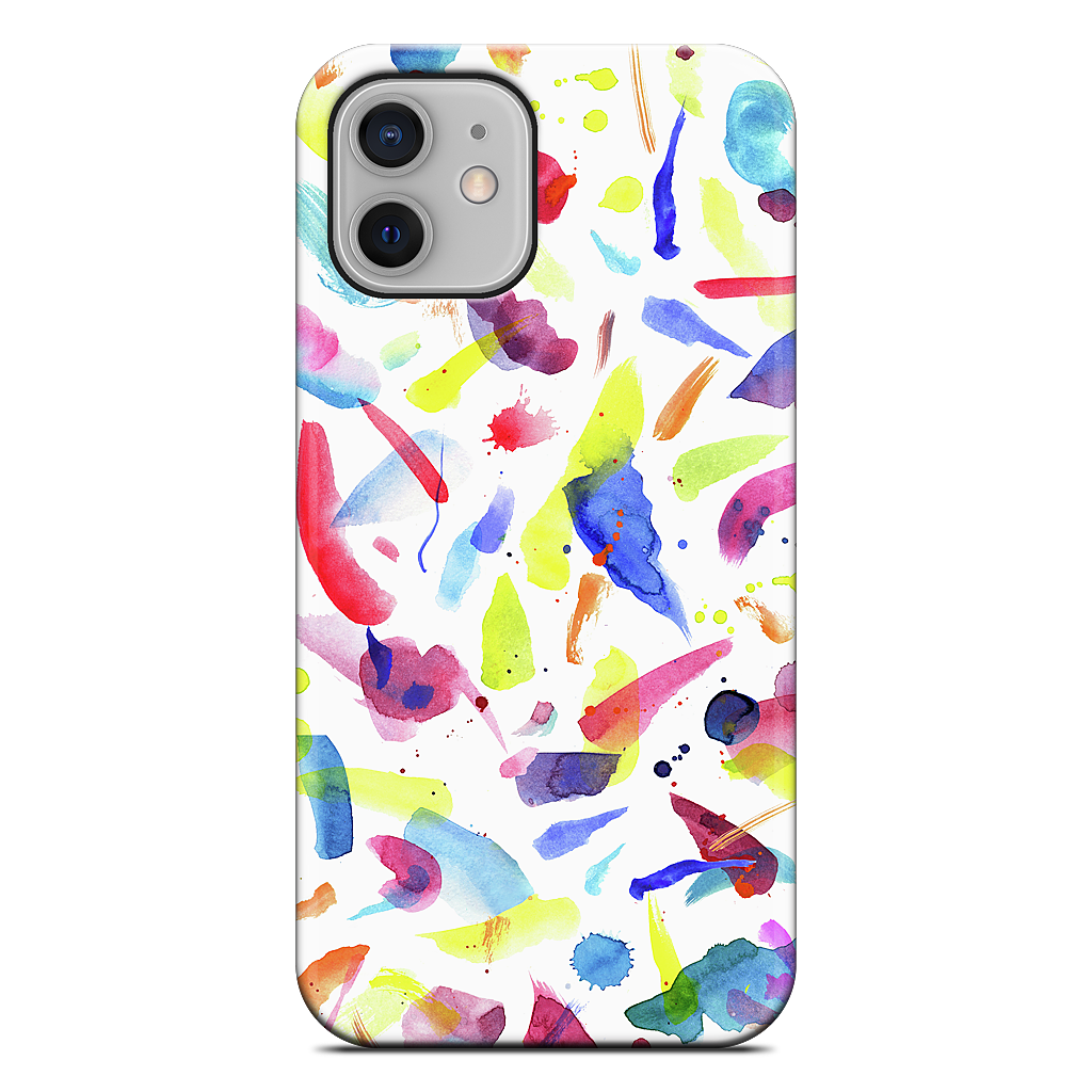 Watercolor Summer Brushstrokes iPhone Case