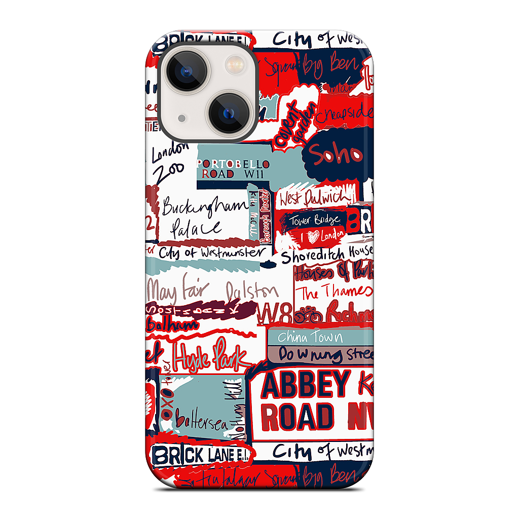 London Words iPhone Case