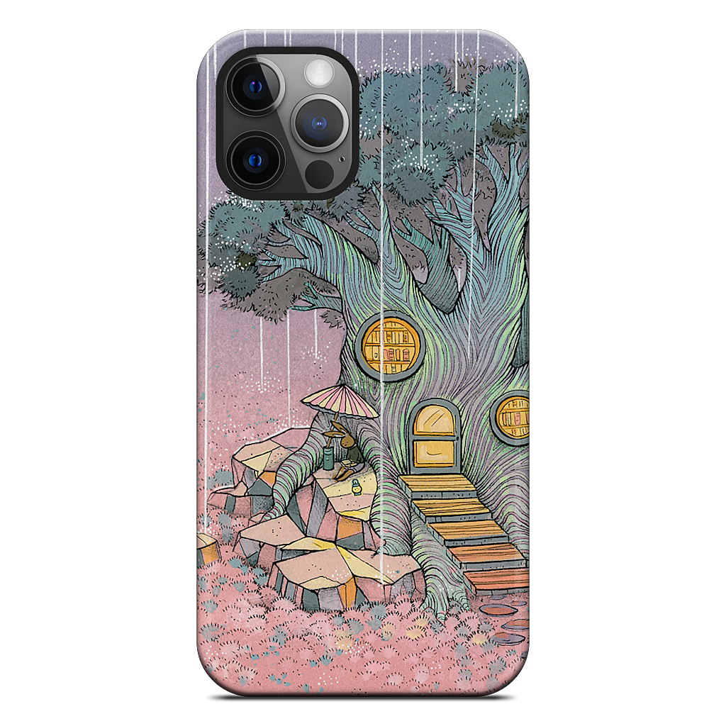 Rainy Day In The Library iPhone Case