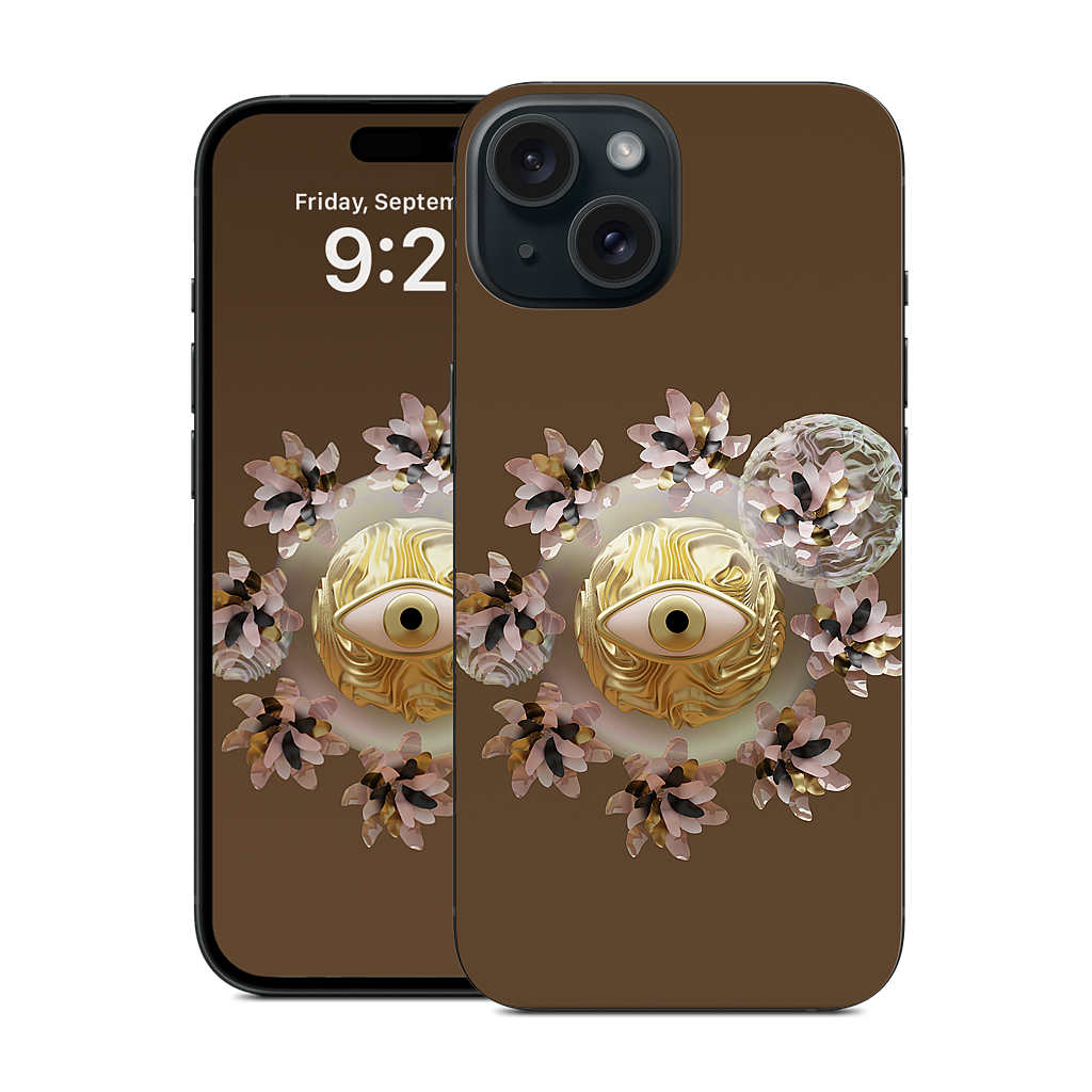 Golden Flowers iPhone Skin