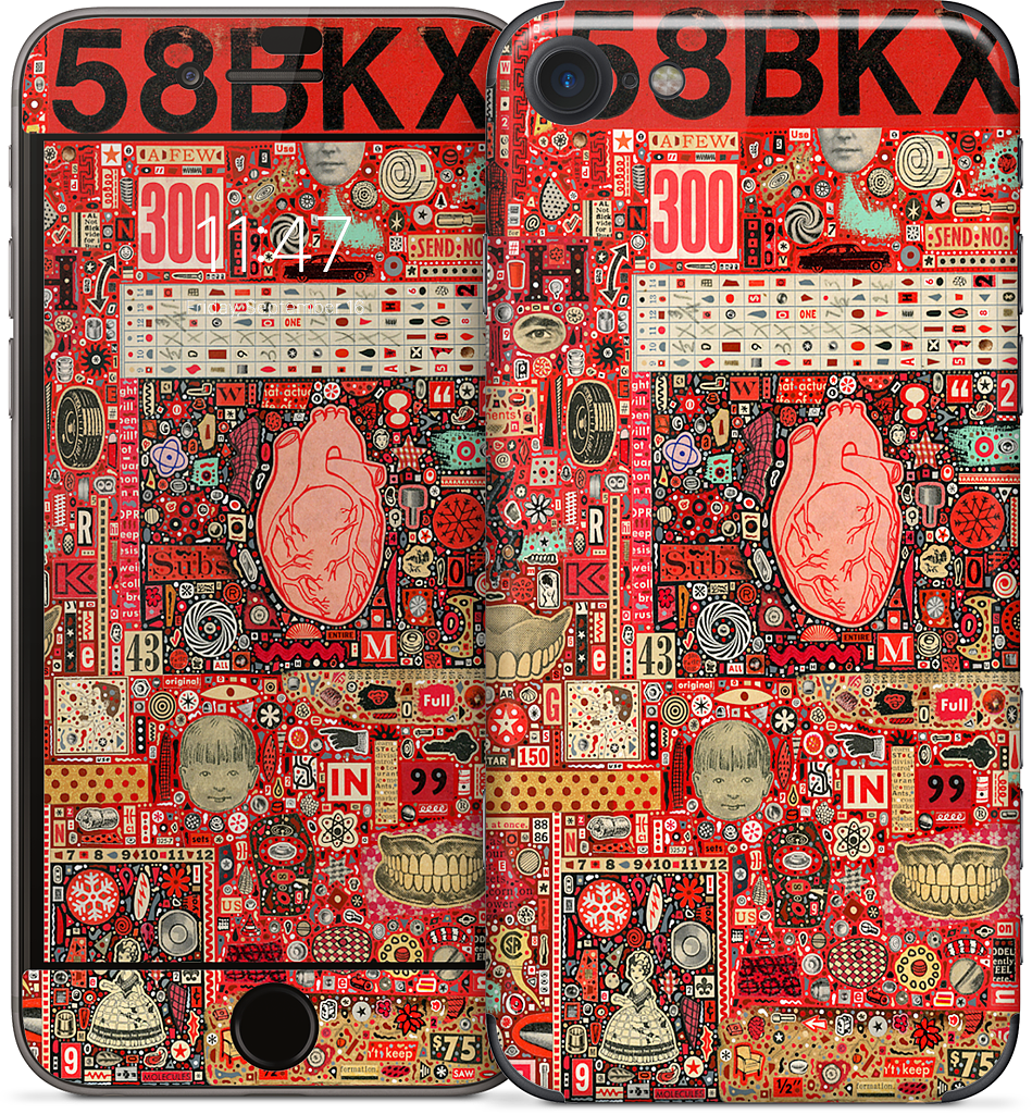 Big Numbers - Heart and Teeth iPhone Skin
