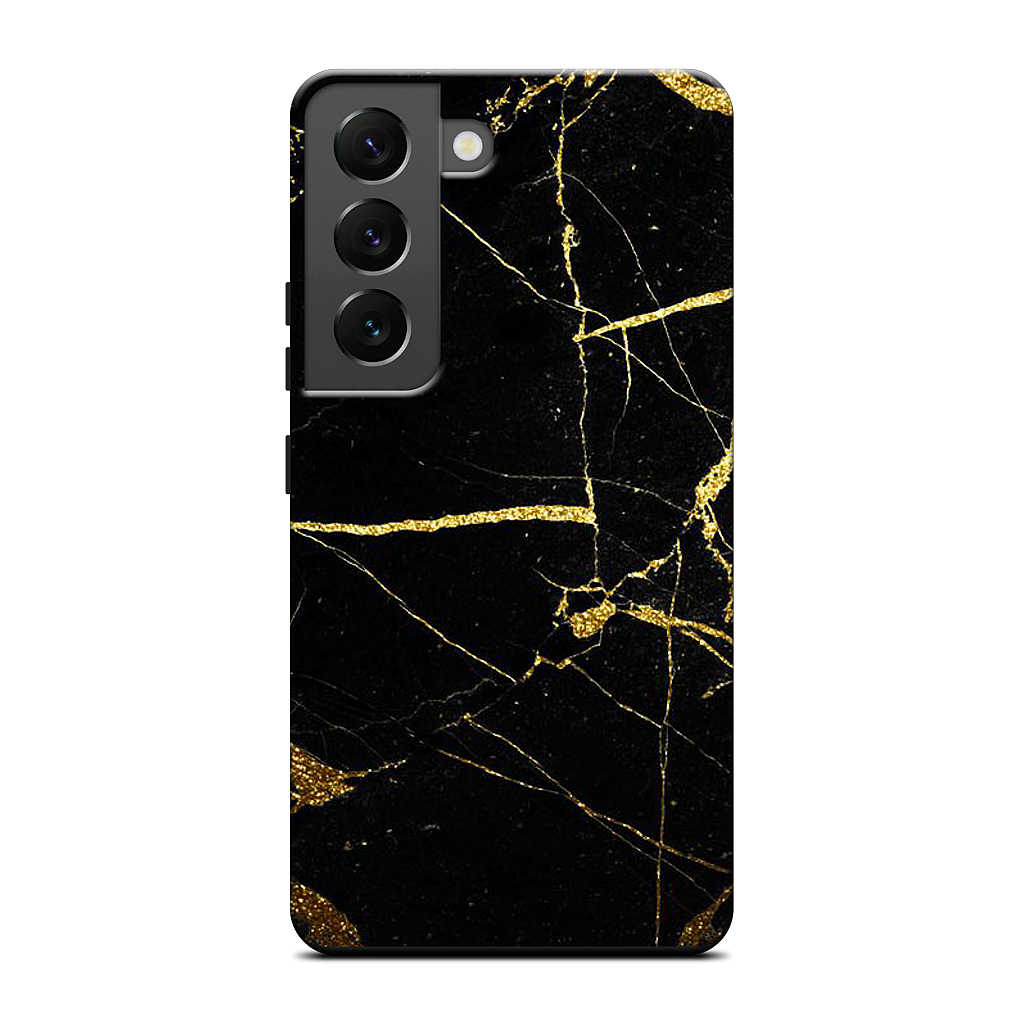 Black and Gold Marble Samsung Case
