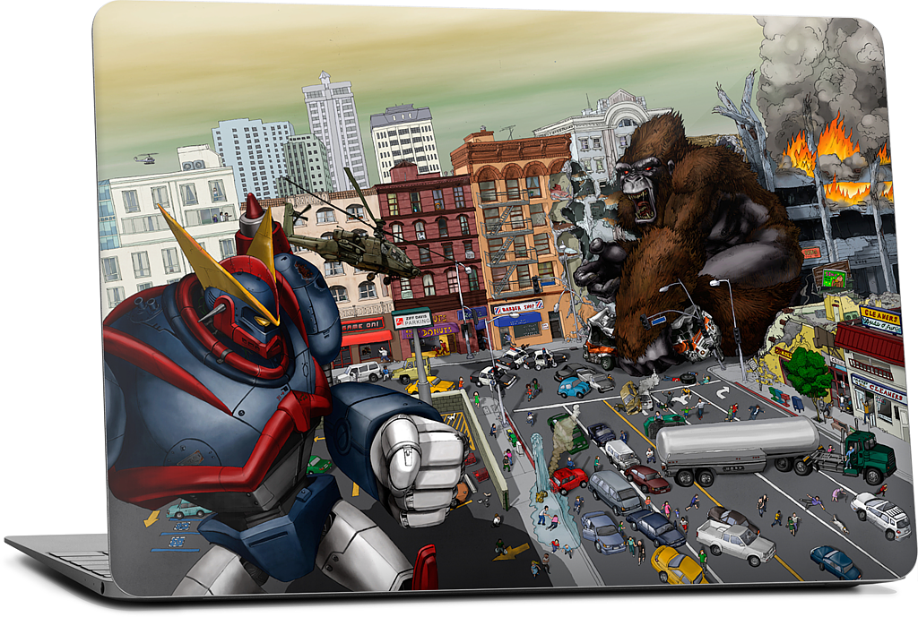 War Of The Monsters MacBook Skin
