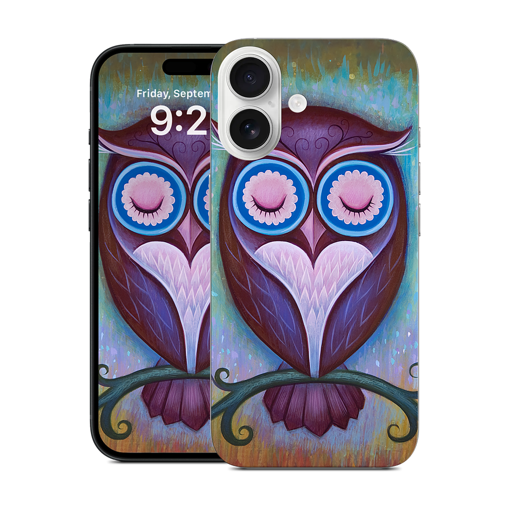 Sleepy Owl iPhone Skin