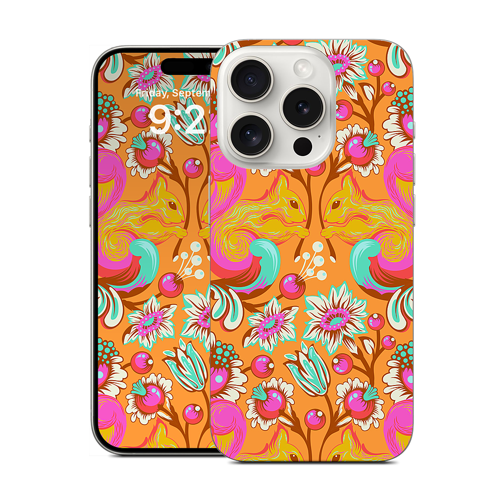 Squirrel Begonia iPhone Skin