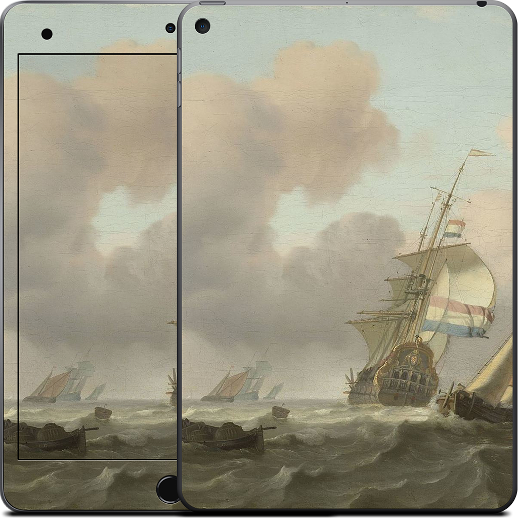 Ships in Choppy Sea iPad Skin