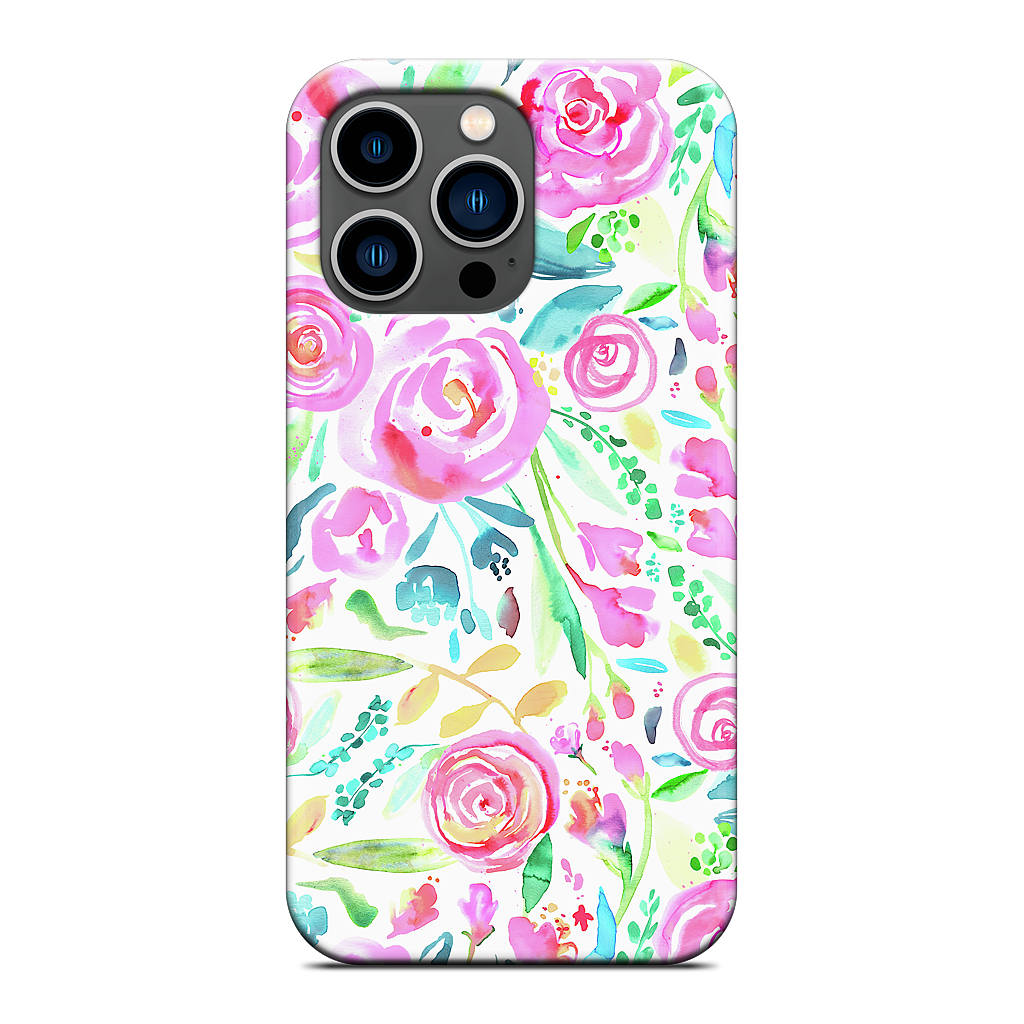 Sweet Floral Roses Pastel Bouquet iPhone Case