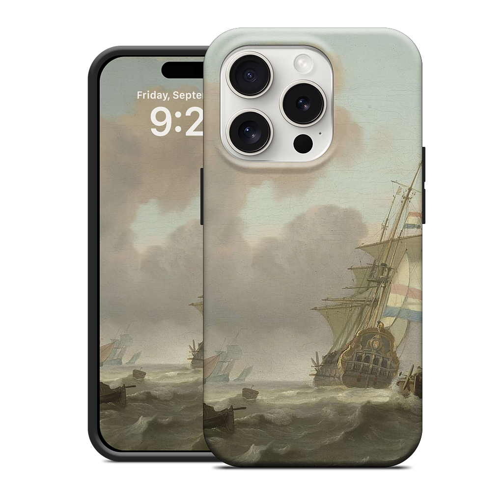Ships in Choppy Sea iPhone Case