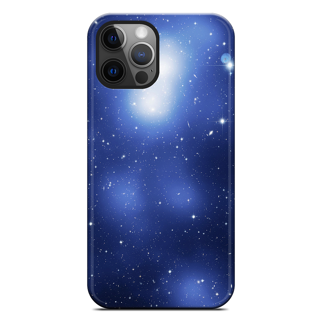 Galaxy Cluster Blue iPhone Case