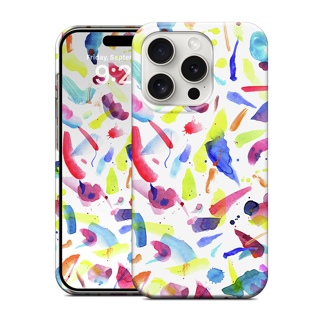 Watercolor Summer Brushstrokes iPhone Case