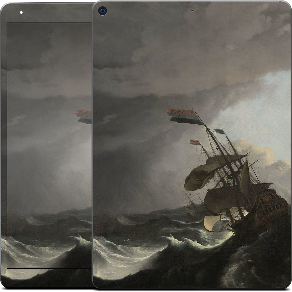 Warships During a Storm iPad Skin