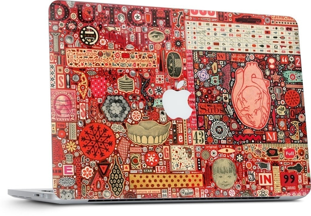 Big Numbers - Heart and Teeth MacBook Skin