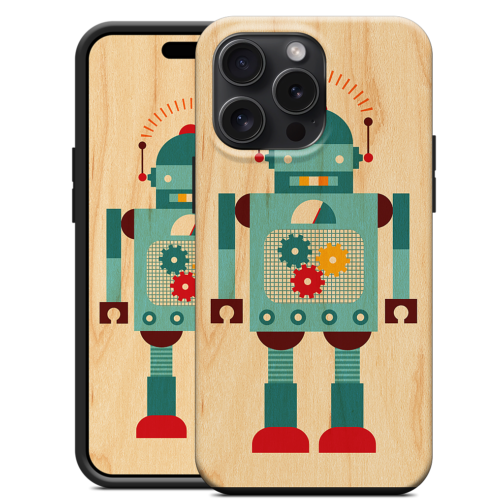 Blue Robot iPhone Case