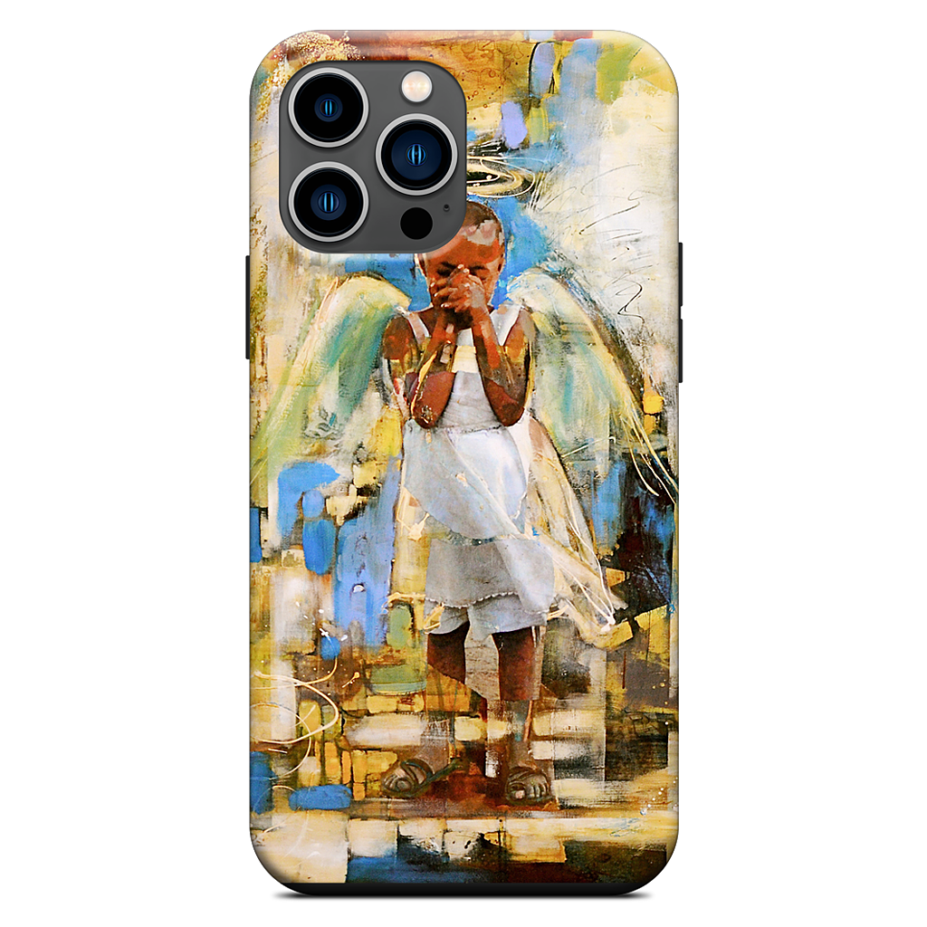 Shy Angel iPhone Case