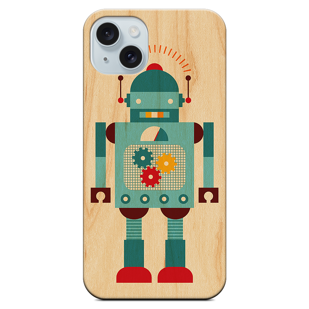 Blue Robot iPhone Case