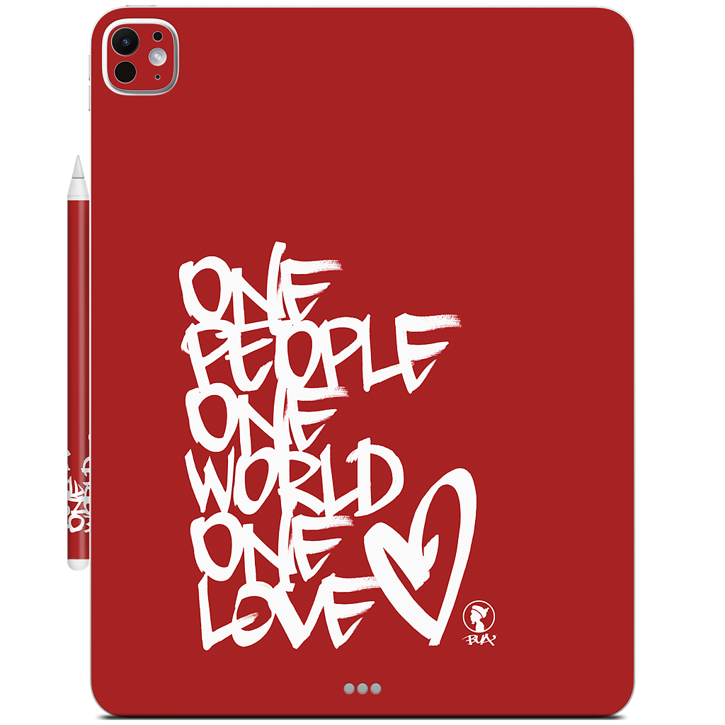 One People, One World, One Love iPad Skin