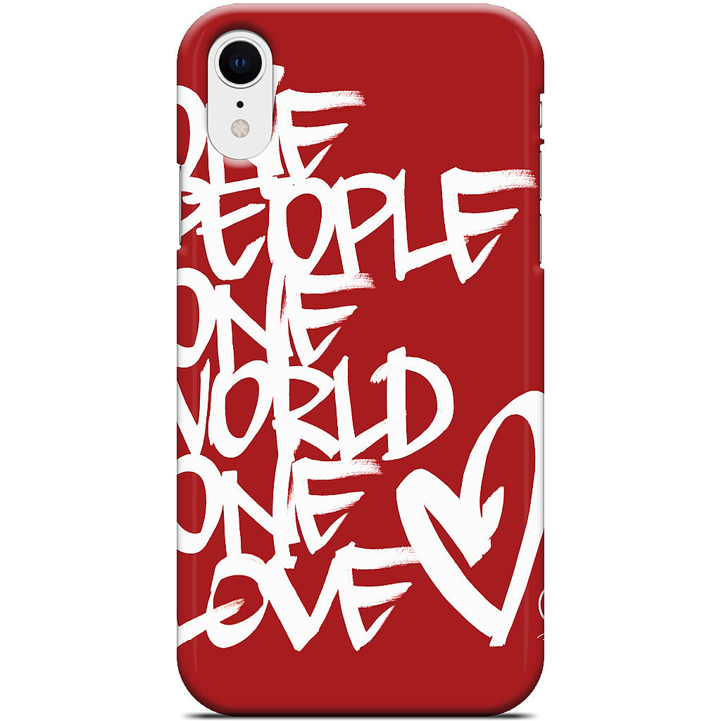 One People, One World, One Love iPhone Case