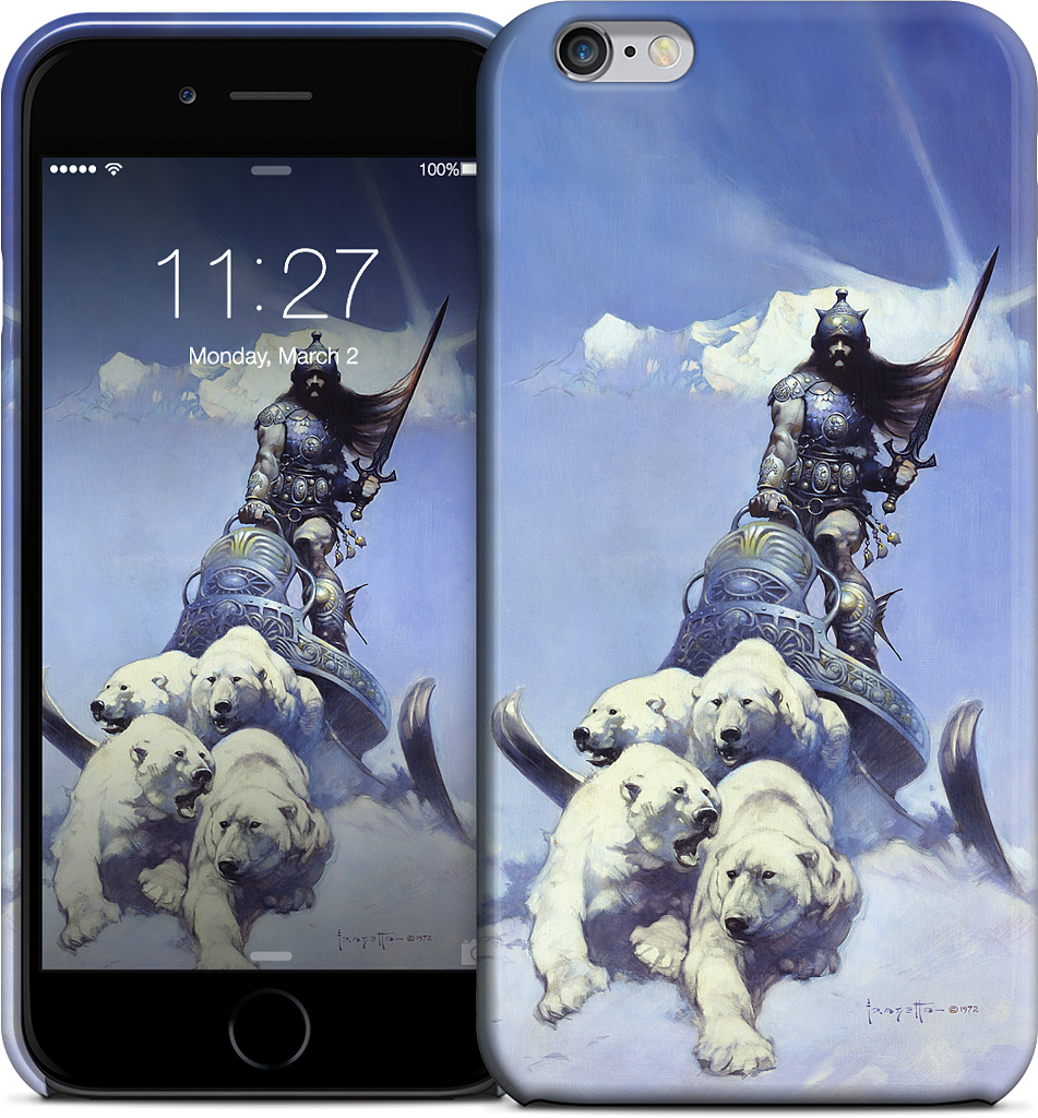 Silver Warrior iPhone Case