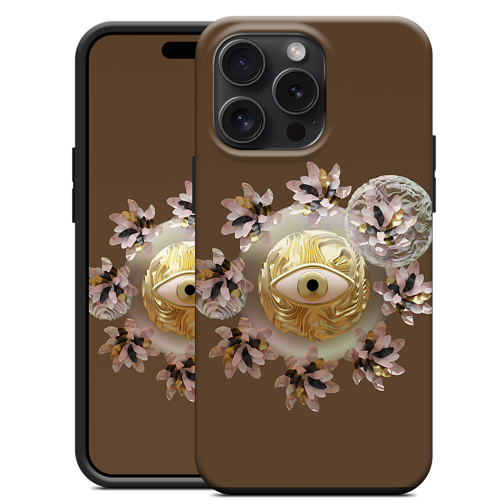 Golden Flowers iPhone Case