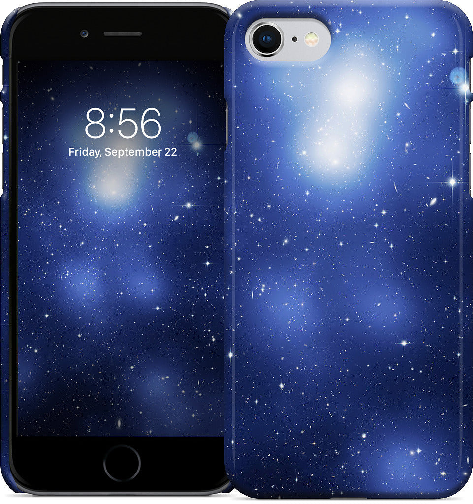 Galaxy Cluster Blue iPhone Case