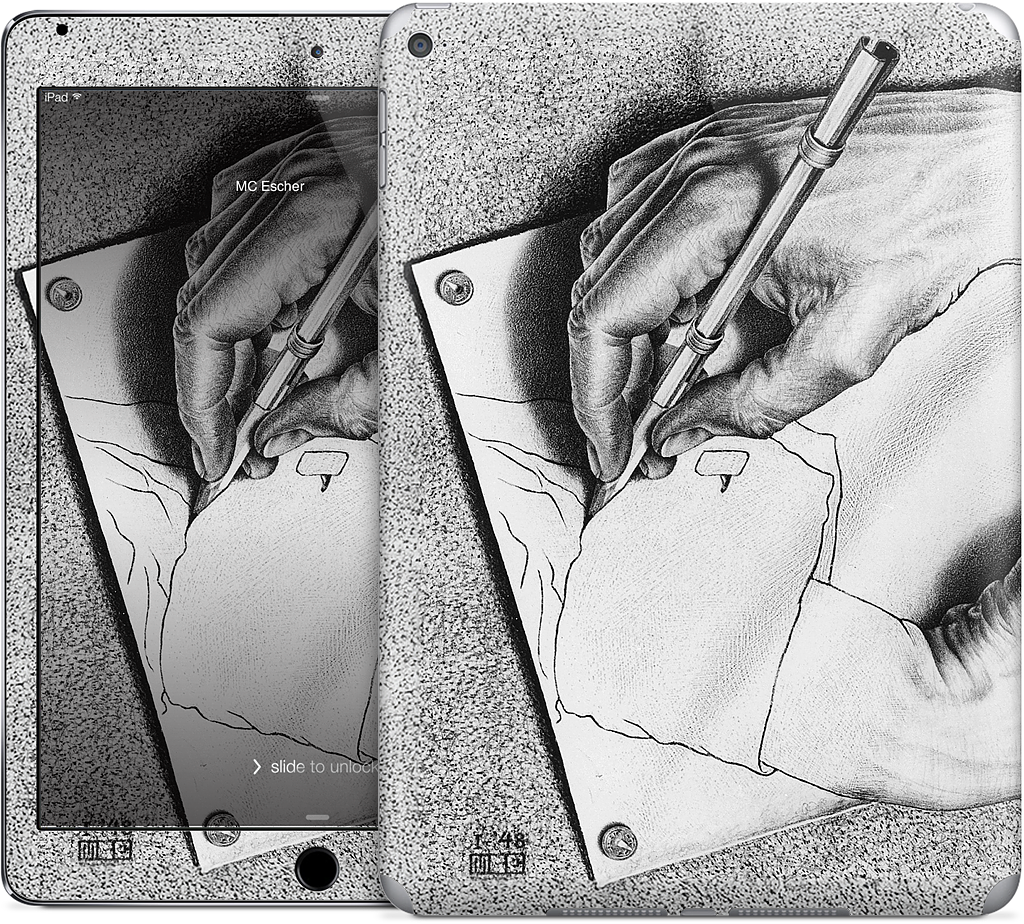 Drawing Hands iPad Skin